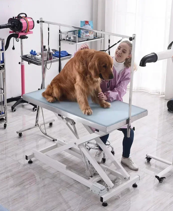 MT MEDICAL Electric adjustable  Pet Professional Dog Show Foldable Grooming Table For Pets