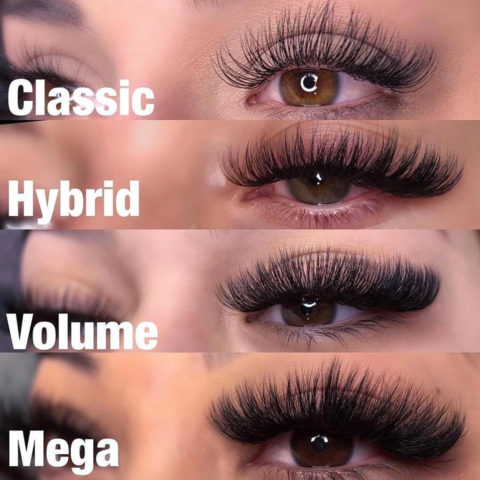 Schwarz 3d/4d/5d/6d vorgefertigte Volumen ventilatoren hand gefertigte flauschige individuelle Promaden fächer Wimpern langer Stiel russische Volumen Wimpern verlängerung – Detail 14