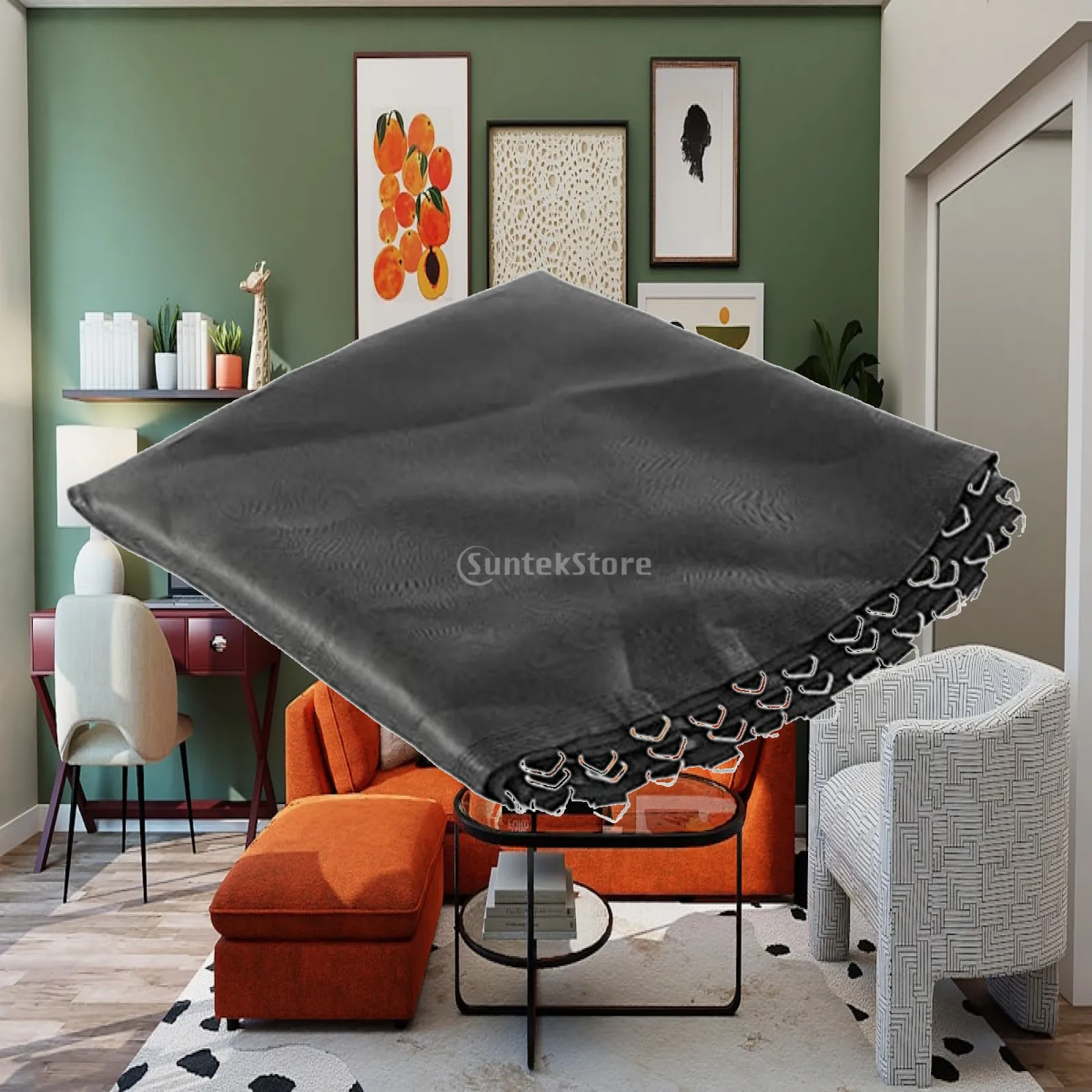 Round Trampoline Pad Replacement Mat PP Material Durable Jumping Cloth Gymnastics Workout Mat for Kids Home Exercise Accessory