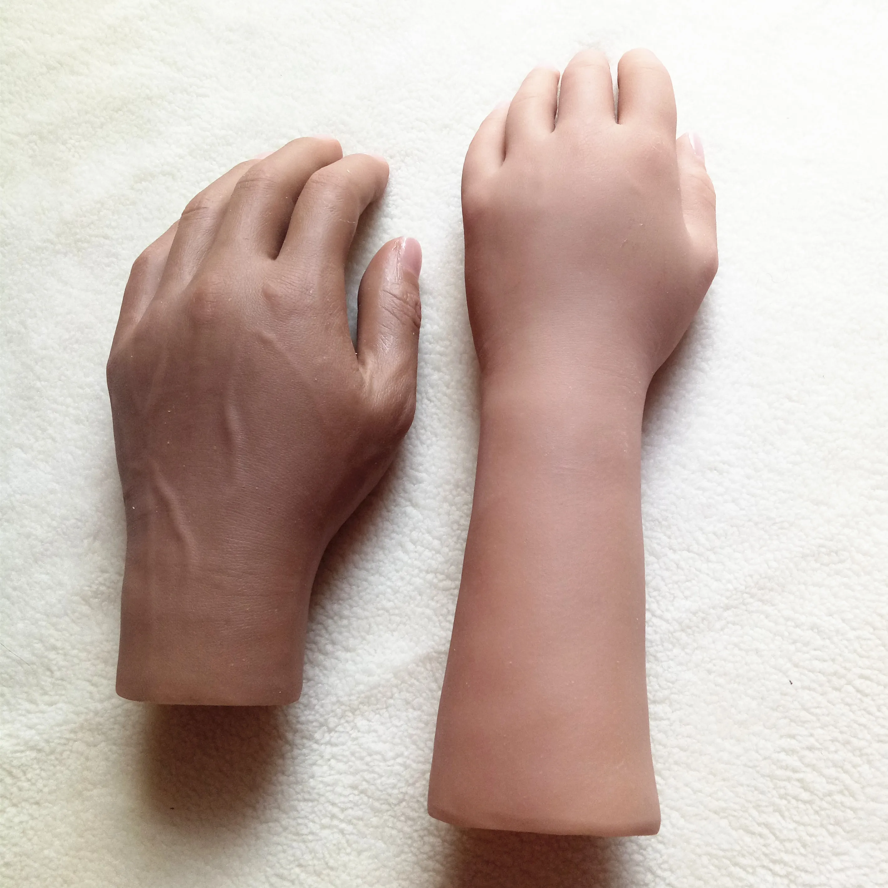 Artificial Hand Realistic Medical Amputee Silicone Simulation Implants Prosthetics Limbs Silicone Prosthetic Hand Customized