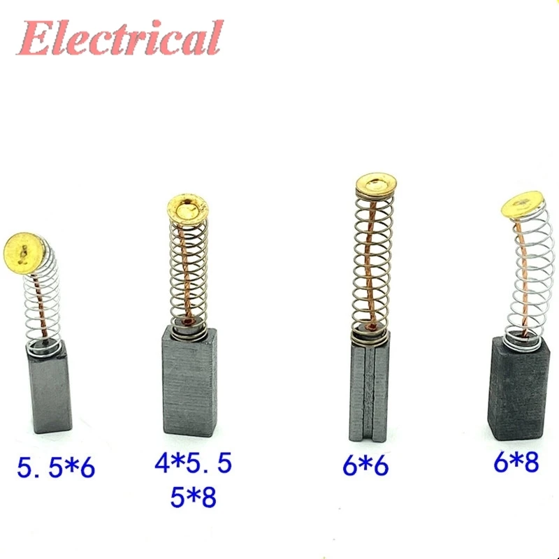 Carbon Brush 4x5.5x13 5.5x6x14 6x6x17 5x8x17 6x8x16 For Joyoung For Midea For Supor Soybean Milk Machine Broken Cooking Machine