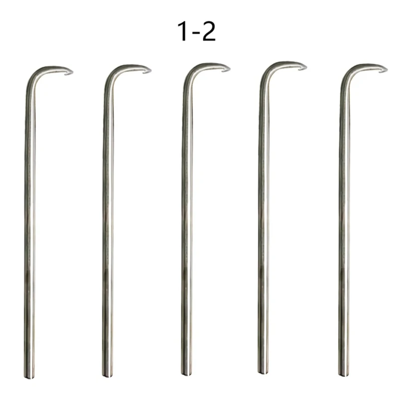High Quality Stainless Steel Lace Wig Ventilating Needles, Brass Holder, Making and Repairing Wigs, 3 Sizes, 1-2, 2-3, 3-4, 4-5