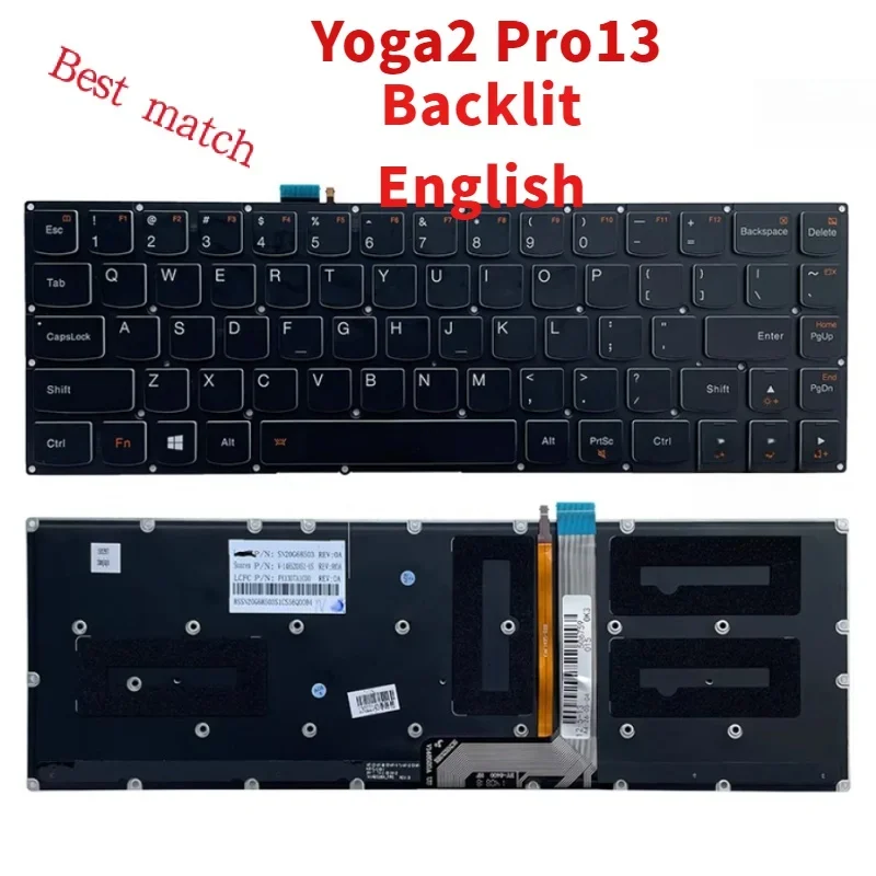 Backlight keyboard for LENOVO YOGA 2 PRO 13 backlit keyboard US layout