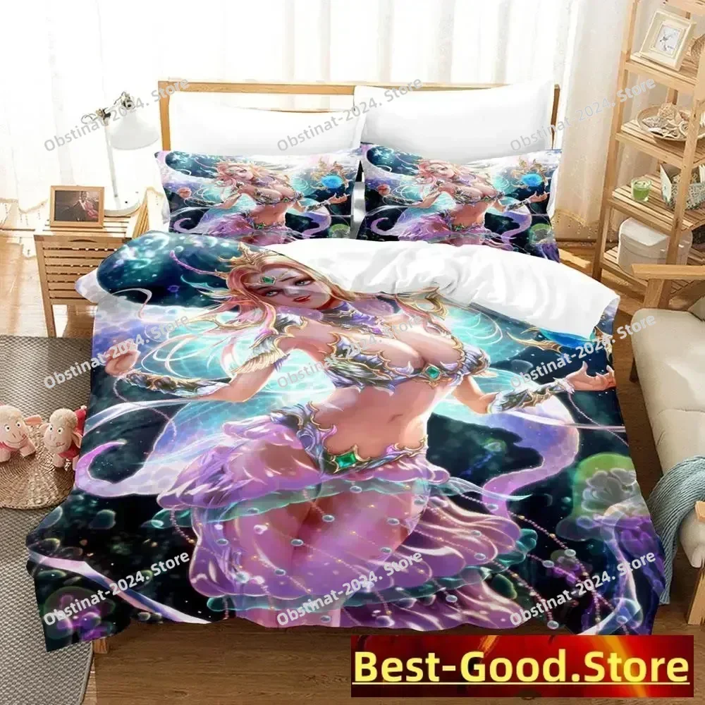 

2023 New Black Summoner Bedding Set Printed Bed Set With Pillowcase Bed Duvet Cover Soft Single Double Queen Super King Size