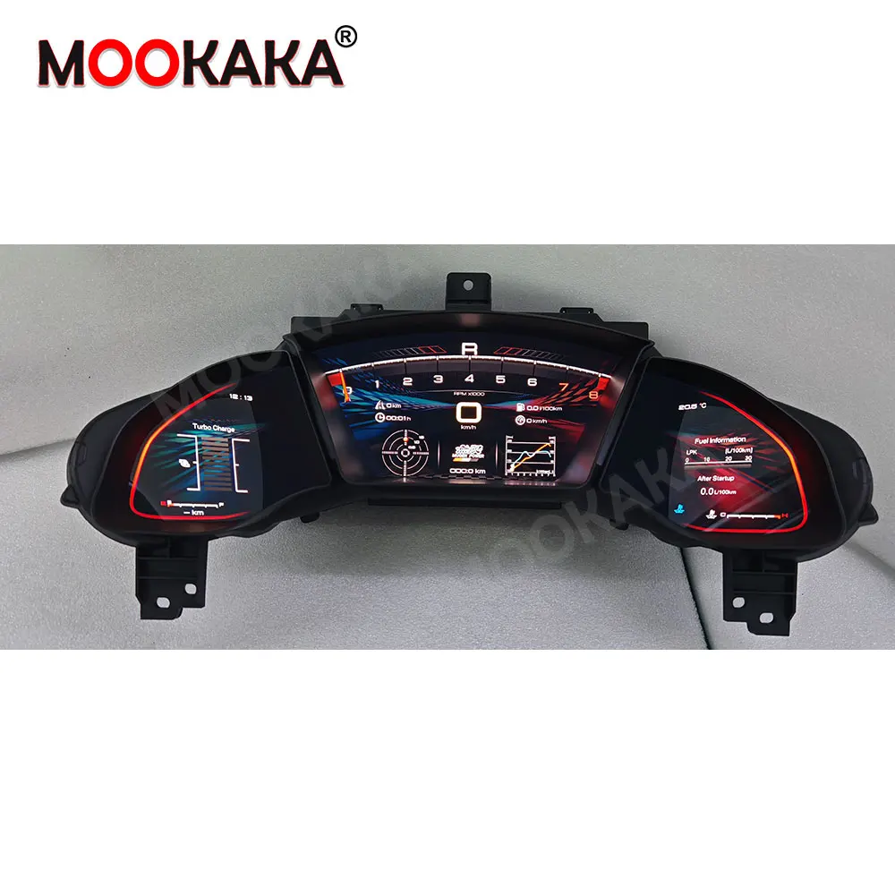 Car Digital Gauge Cluster For Honda Civic 2016-2021 LCD Instrument Panel Dashboard Speedometer Virtual Cockpit Meter Head Unit