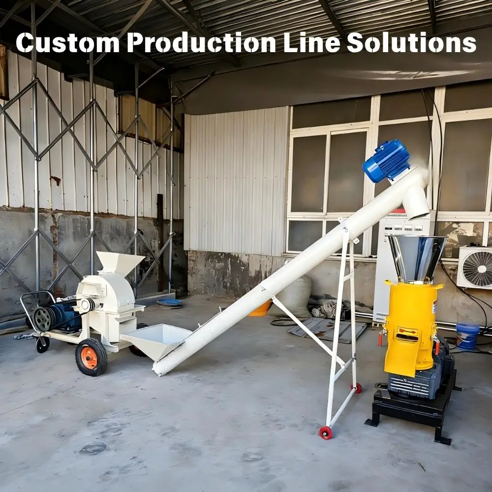 Biomass Wood Pallet & Pellet Mill Machine with Grass Processing High Productivity Bearing & Engine Core Components