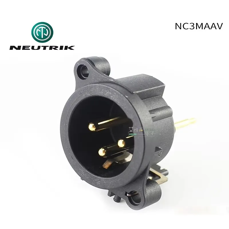 Swiss NEUTRIK NC3MAAV XLR balanced Cannon PCB welding three-core Cannon male socket