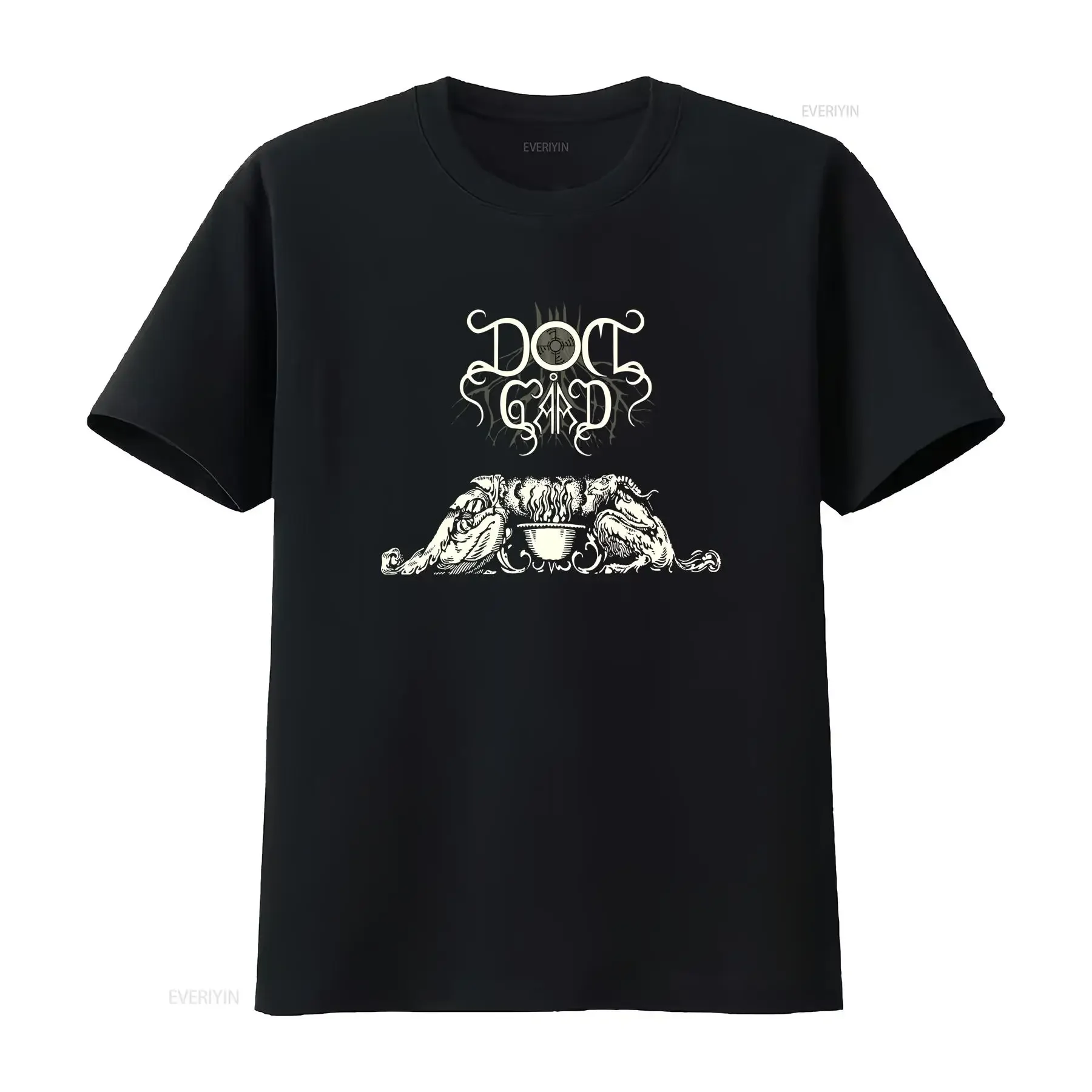 DOMGARD T Shirt XL The Chasm Inquisition Urgehal Urfaust Empyrium vintage Washed Top For Everyday Wear Casual Breathable
