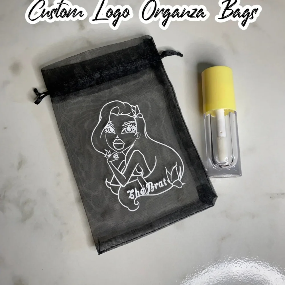 

25 pcs Custom Logo Organza Bags Wedding Favours,Jewellery Cases,Organza Pouches,Flower Girl Organza Gift Bags
