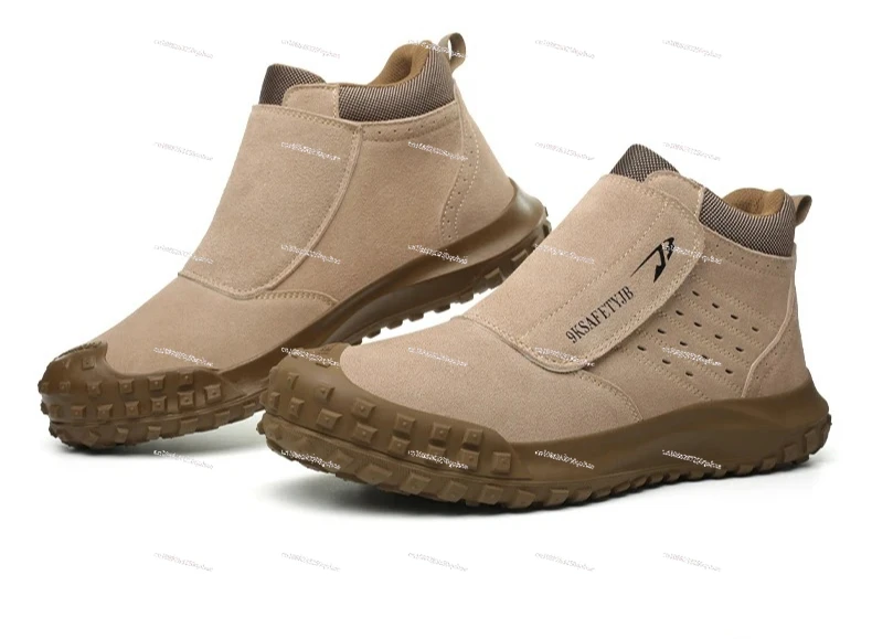 anti spark welding shoes for welder anti scalding suede safety shoes for work anti smashing  puncture working shoes for men