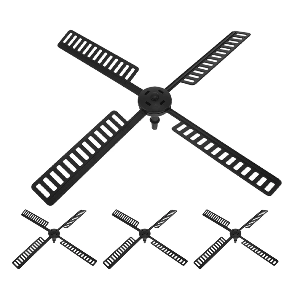 

4pcs Blades Plastic Solar Accessories Outdoor Garden Yard Parts Durable Fade-Resistant Windmill Leaf For Decorative Windmills
