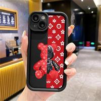 Luxury Robots B-Bear for Apple iPhone 13 15  Pro Max 14 13 Pro 11 12 14 Plus Silicone Phone Case Shockproof Back Cover