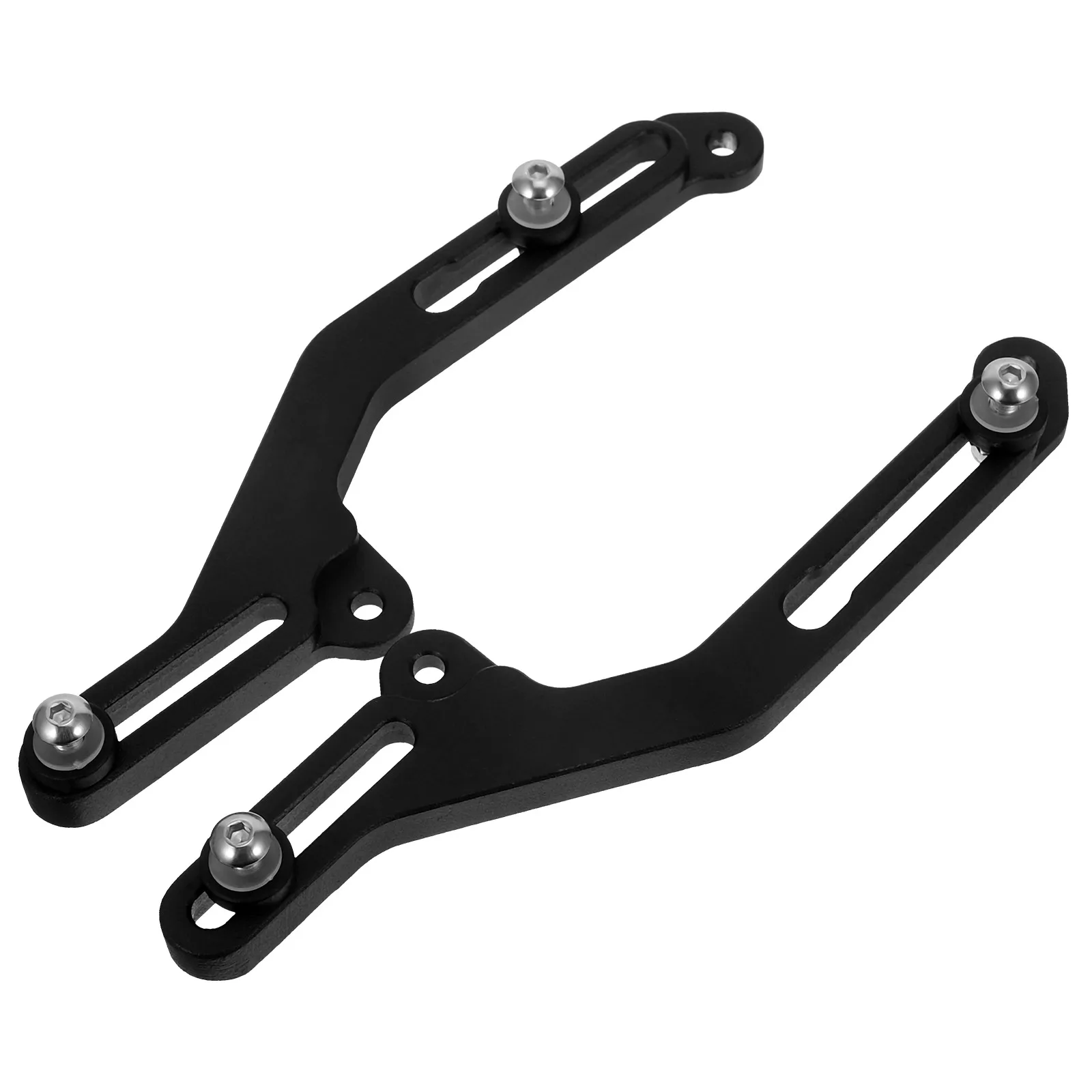 

Motorcycle Windshield Adjuster Universal Black Bracket Adjustable Height Angle Fits windshield for motorcycle