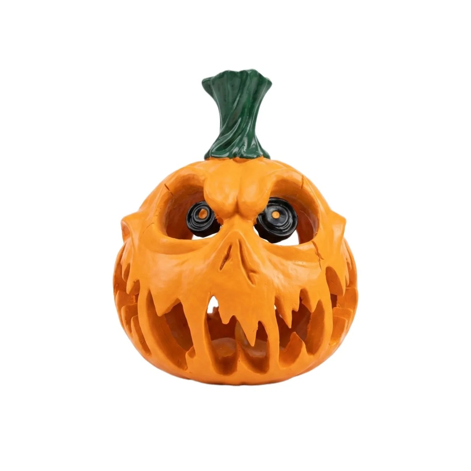 Hollow Pumpkin Resin Statue Creative Halloween Decor Desktop Home Ornament Wonderful Holiday Present for Home Decoration Fans