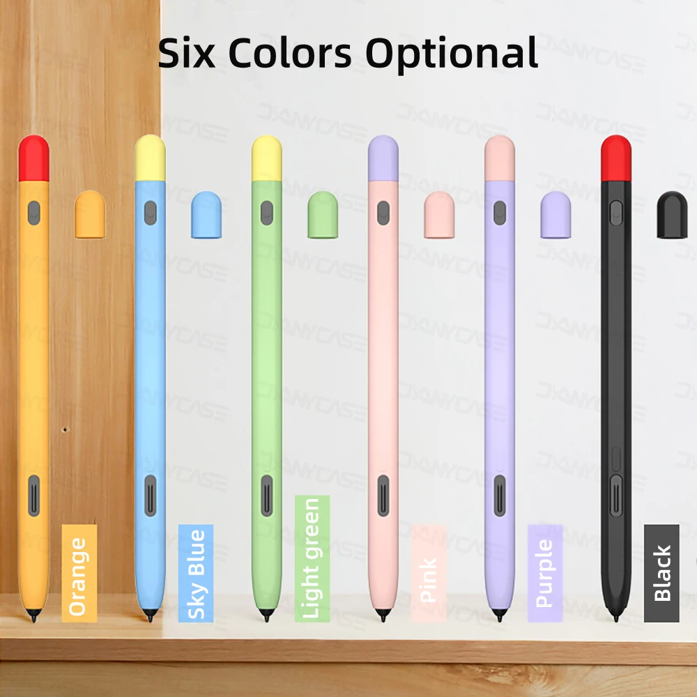 Silicone Pencil Case For Samsung S Pen Tab S7 FE S8 Plus S9 Ultra S6 Lite Stylus Touch Pen Cover Non-slip Protection Sleeve Case