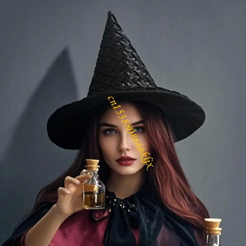 Twist Design Witch Witch Hat Premium Provium Polyester Material Arty For Birms