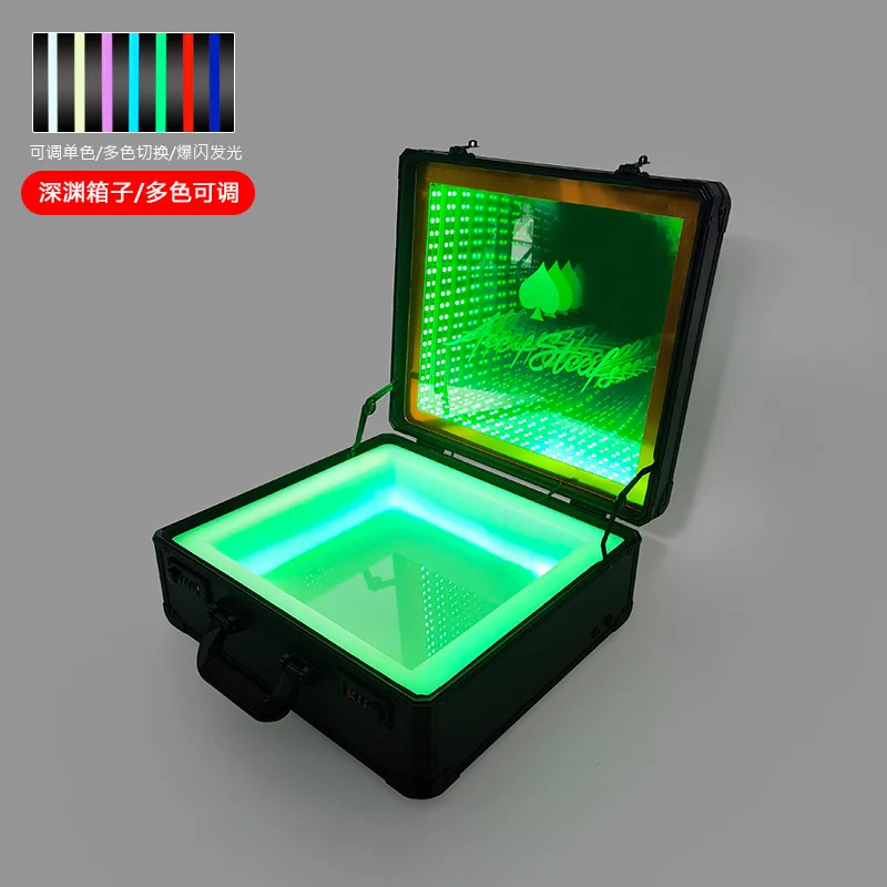 Colorful quicksand spades A box VIP luminous sub cup box marquee utensils bar nightclub