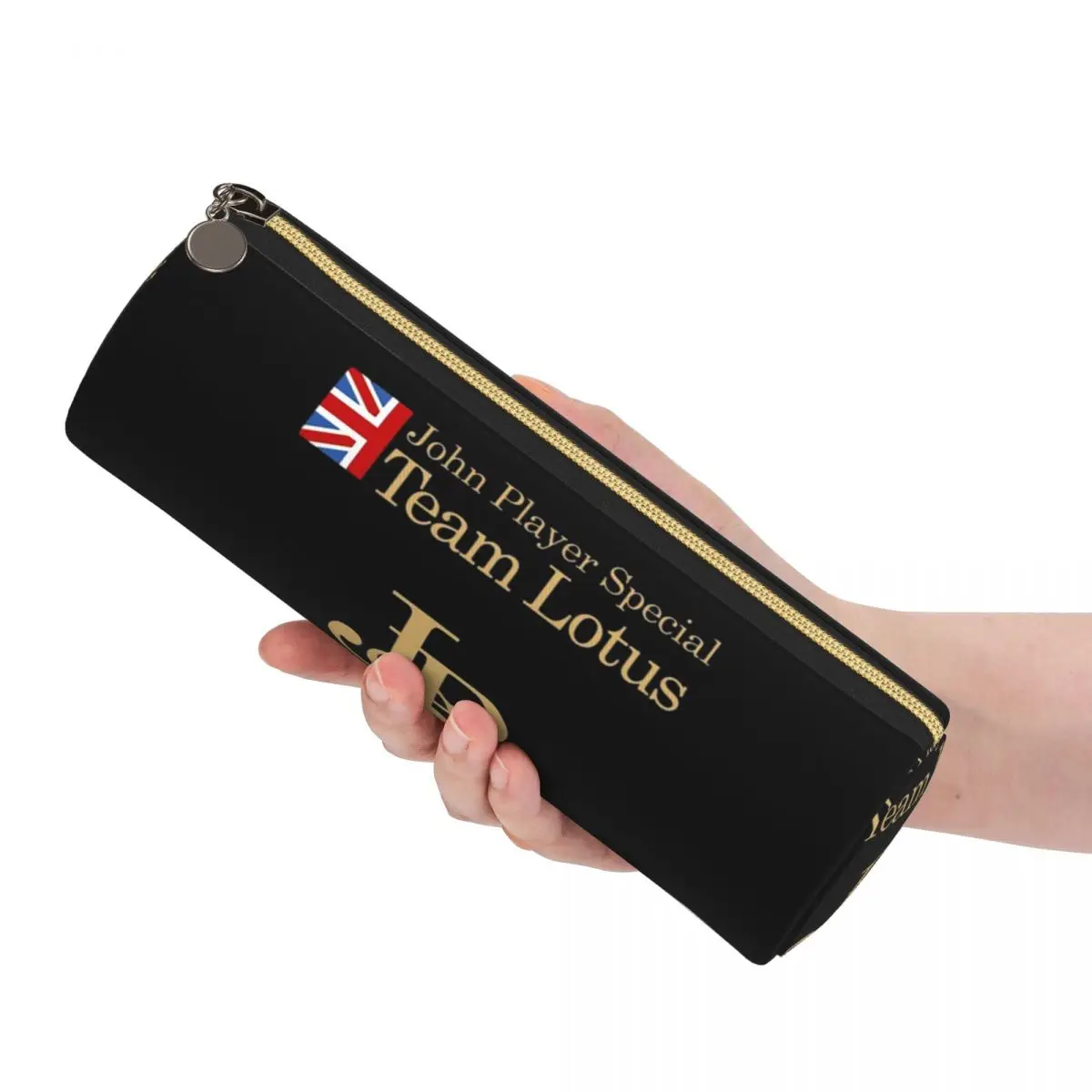 JPS John Player Special Team Pencil Cases Pencil Pouch Cylinder Pen Box Pencil Bag for Kids Stationery Supplies