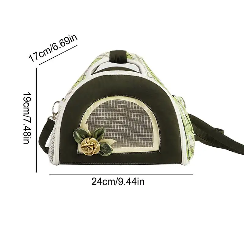 Small Animal Carrier Bag Guinea Pig Carrier Cage Portable Pet Carrier For Hamster Hedgehog Parrots Rat And Other Small Animals