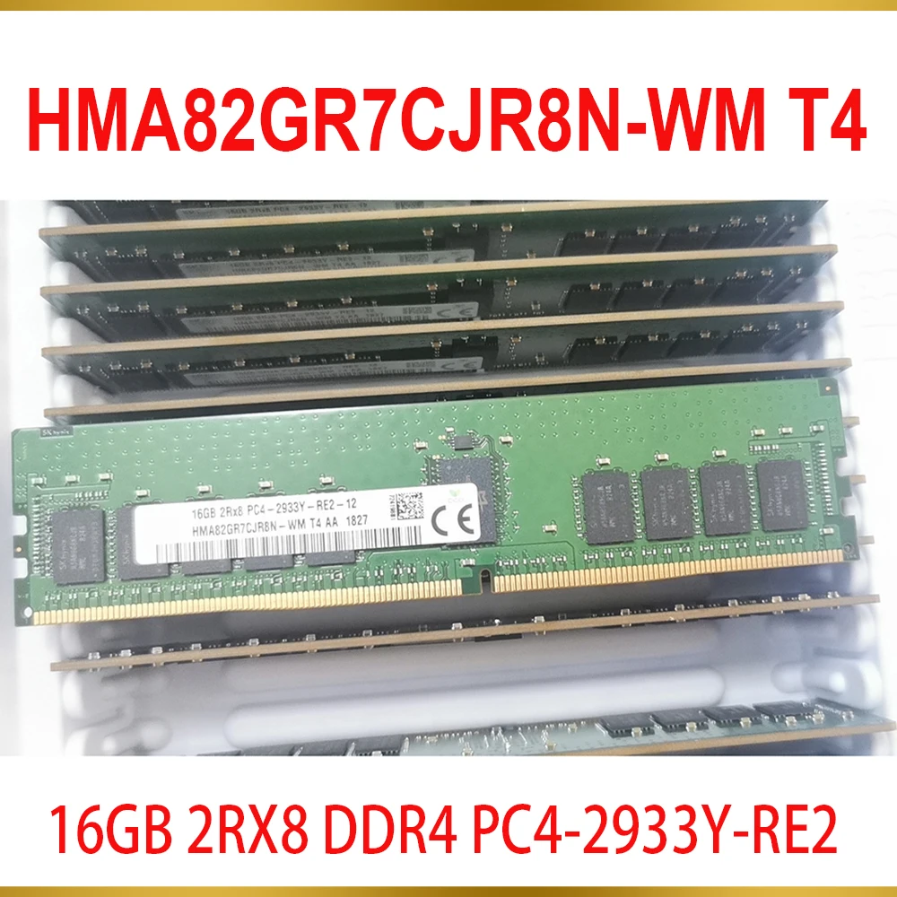 1Pcs For SK Hynix RAM 16G 16GB 2RX8 DDR4 PC4-2933Y-RE2 Server Memory HMA82GR7CJR8N-WM T4 