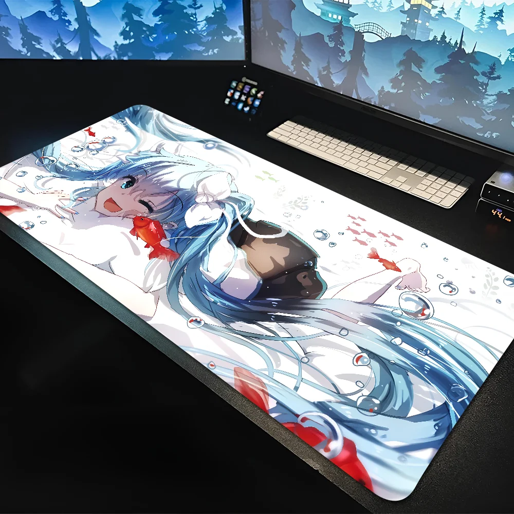 Anime Hatsune M-Miku Mousepad Large Gaming Mouse Pad LockEdge Thickened Computer Keyboard Table Desk Mat