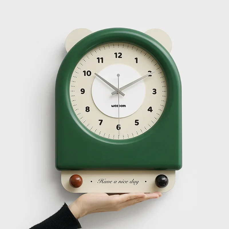 

Cream style wall clock for living room. 2026 new model. Home use. Retro creative wall-mounted clock.