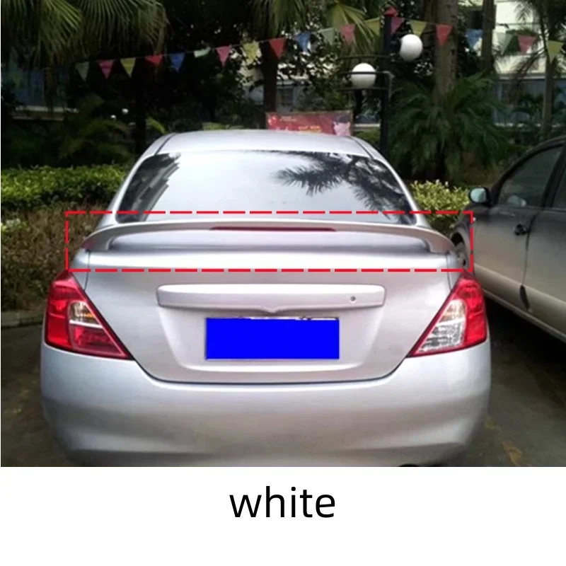Stoving varnish Rear Spoiler for Nissan Sunny 2011-2017 Modified Tail wing ABS Material Car Auto Accessories