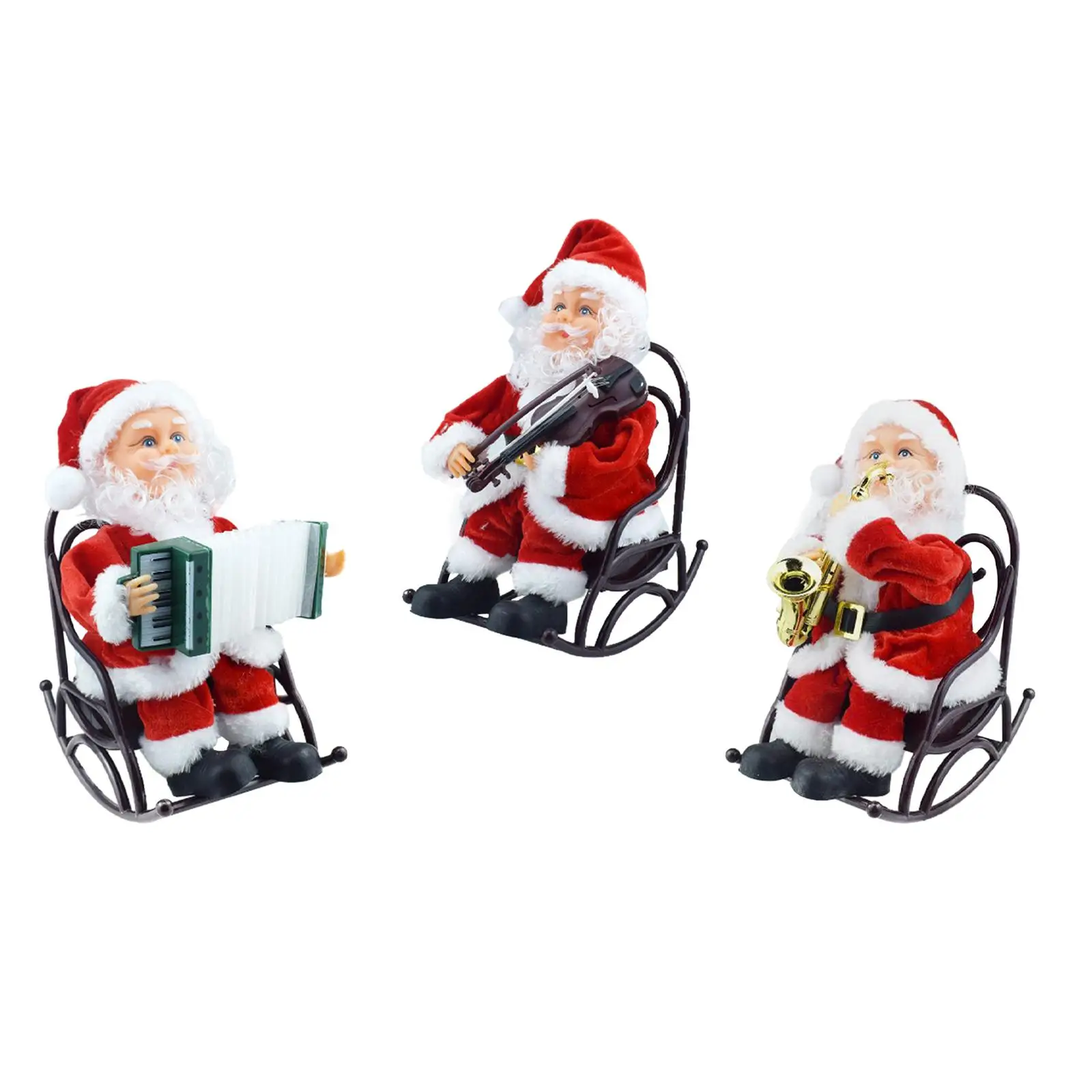 Adornos navideños de Papá Noel, figuras navideñas en miniatura para coche 2023