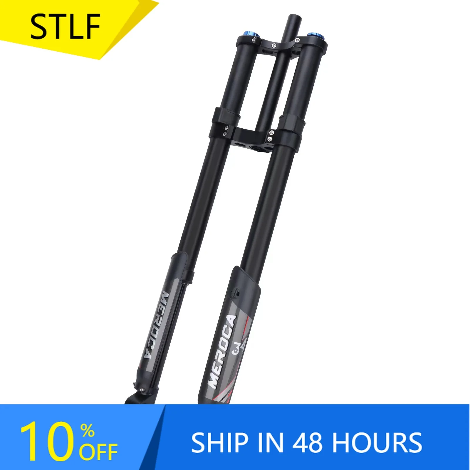 STLF Fresh Design 110mm Dropout Carbon Steel Bicycle Fork for Road Bikes Downhill Suspension Fork for Electric Bomber Bikes