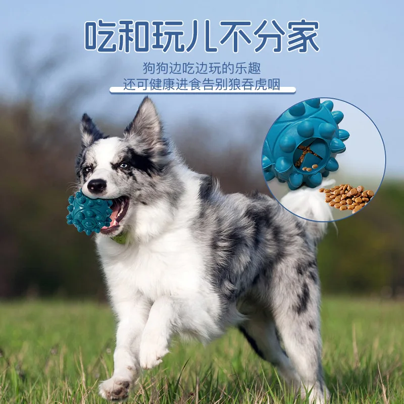 

Pet Dog Toy Puzzle Leaker Small Dog Border Shepherd Resistant To Irregular And Healthy Bite Teeth Cleaning Special