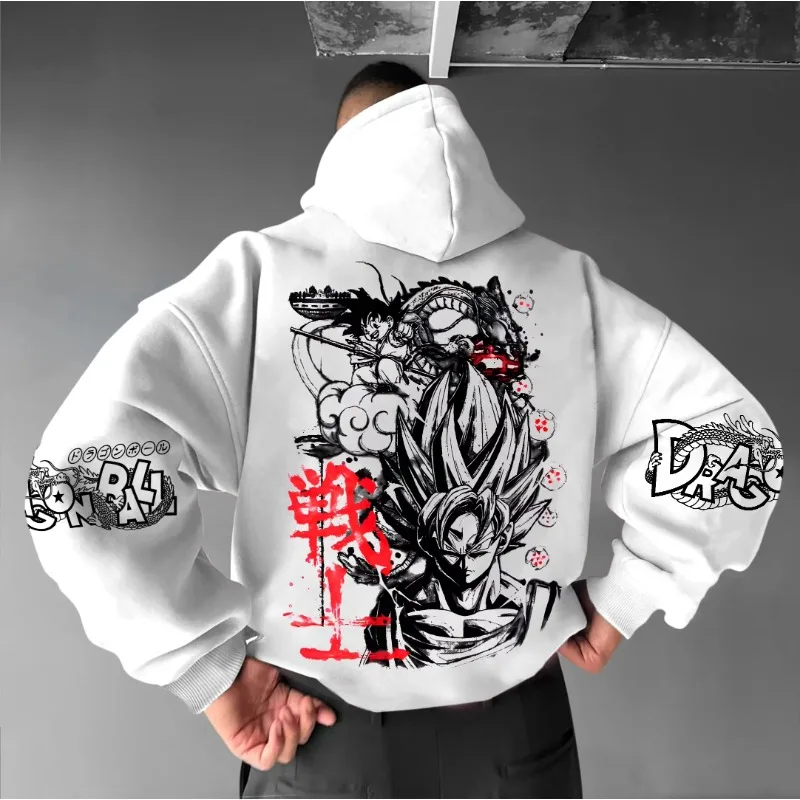 

Dragon Ball Classic Animation 2025 Autumn Sports Comfort Hoodie American Hot Blood Trend Men's and Women's Hoodies