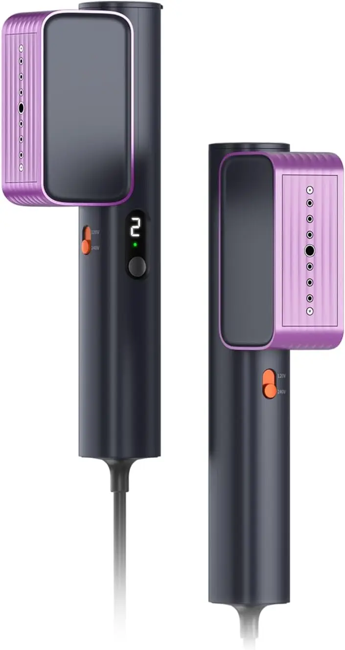 

Портативный отпариватель и утюг 2-в-1, 1000 Вт, двойное напряжение для путешествий, легкий (0,45 кг), быстрое отпаривание за 8 минут