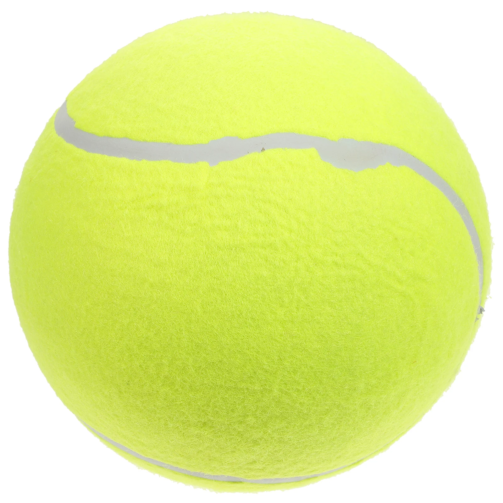 

Inflatable Tennis Ball for Beginners Rubber Pet Dog Yellow Large Children Flannel Surface Flexible