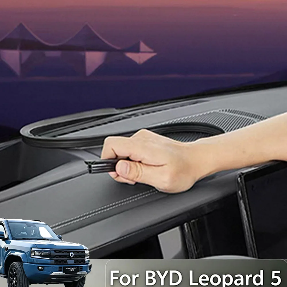For BYD Leopard 5 & 8 Denza B5 2023-2026 Sound Deadening Seal Strip Dashboard & Door  Weatherstrip Noise Reduction Accessories