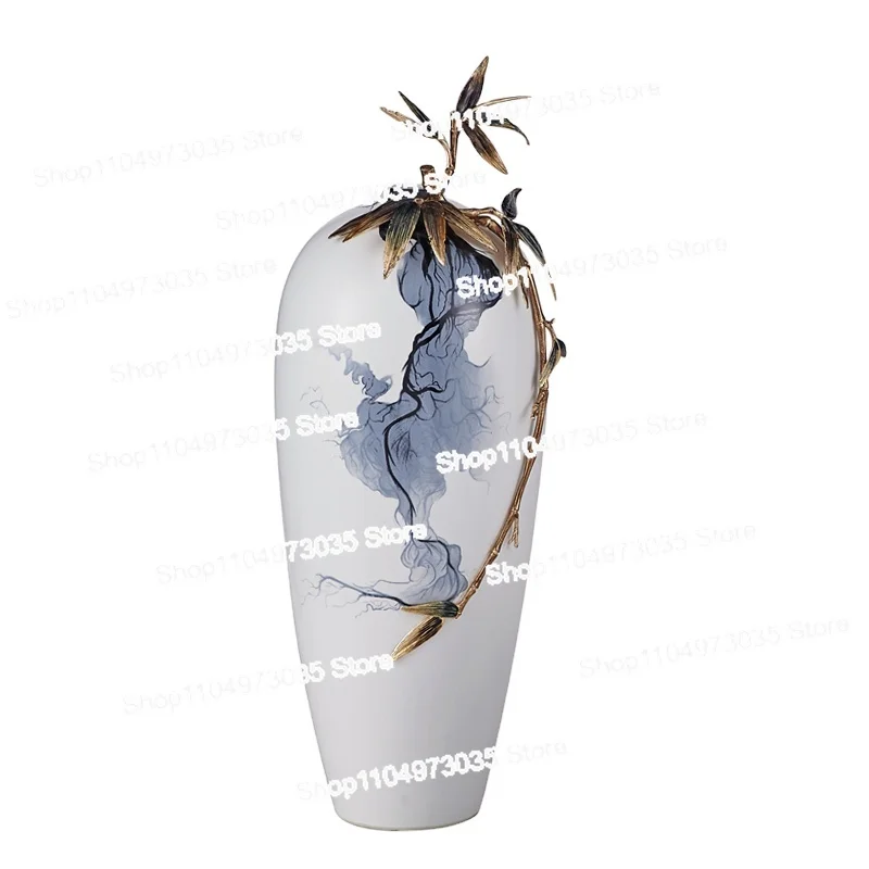 

Vase En Porcelain Luxury Big Size Custom Home Decor Chinese Large Flower Jar Enamel Ceramic Porcelain Vases