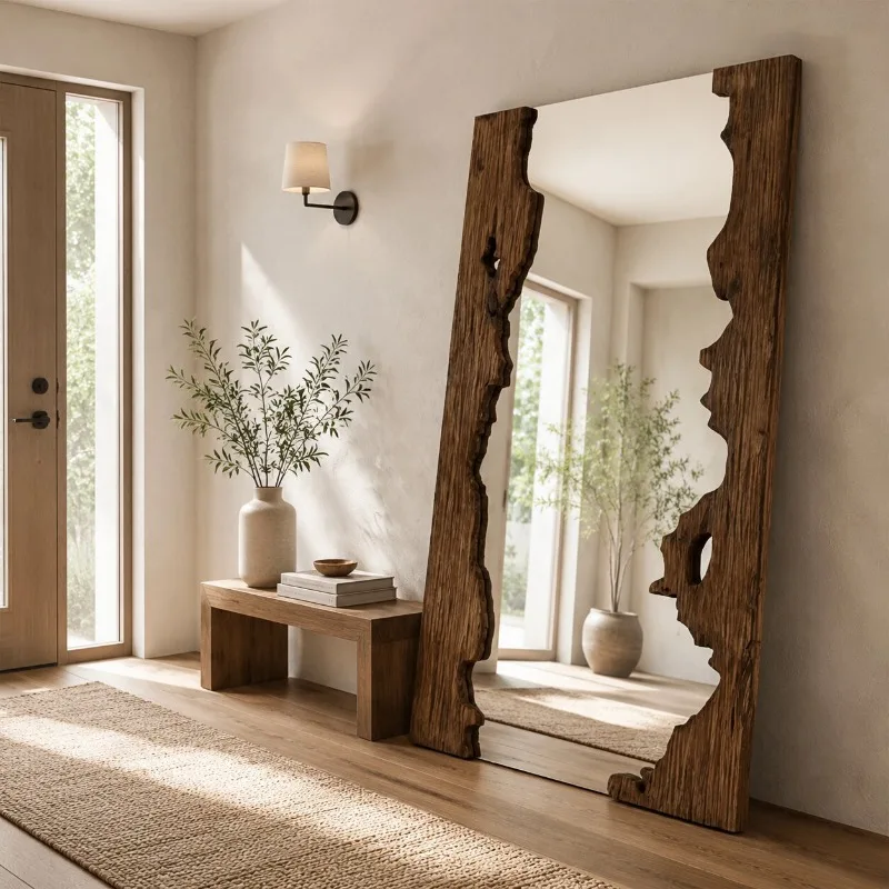 Funky Makeup Decorative Mirrors Living Room Art Aesthetic Full Body Mirror Nordic Irregular Cute Garden Spiegels Home Products