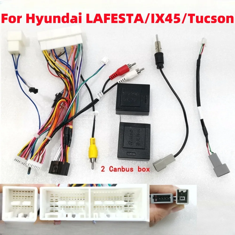 

16-контактный адаптер питания с блоком Canbus для Hyundai LAFESTA/IX45/Tucson/CROSS/Sportag/KIA K5KX5 K3 Android 2 Din Radio