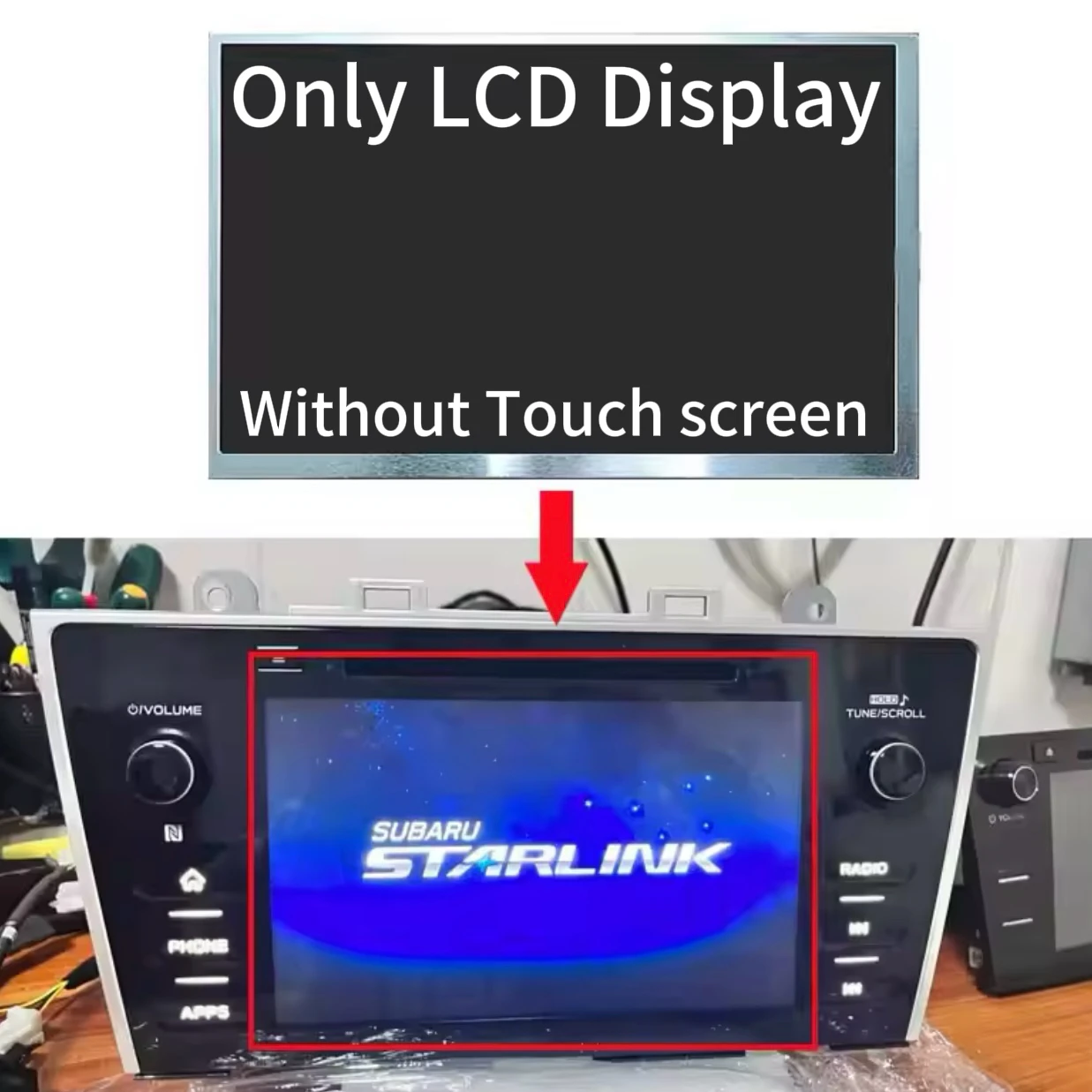 NEW Original C080VAN02.3 LCD Display Screen For 2018-2019 Subaru Legacy Outback & Harman Radio Navi SU164 Replacement LCD