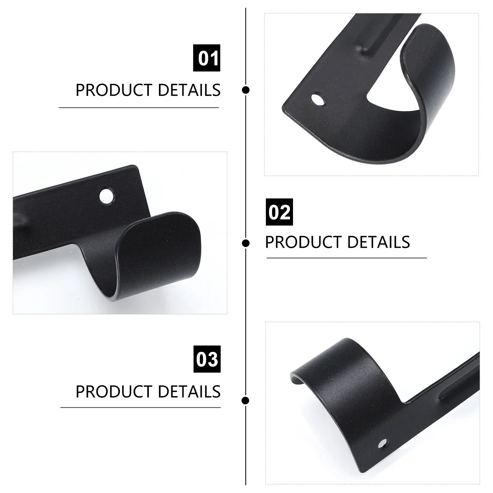 1Pcs Premium Ironing Board Hook Dual-Head Hanging Shelf Strong Load Bearing Ironing Board Organizer Wall Hanger for Home Hotel