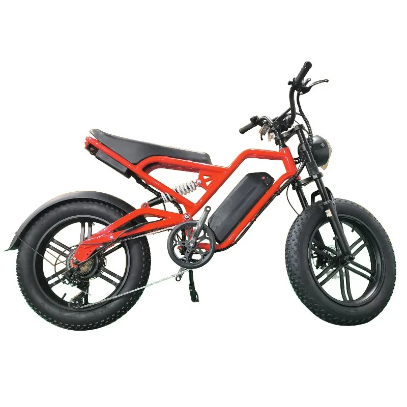 20 Inch Snow Mountain Electric Bike 48V500W Motor Motorcycle‑style Off‑road Scooter