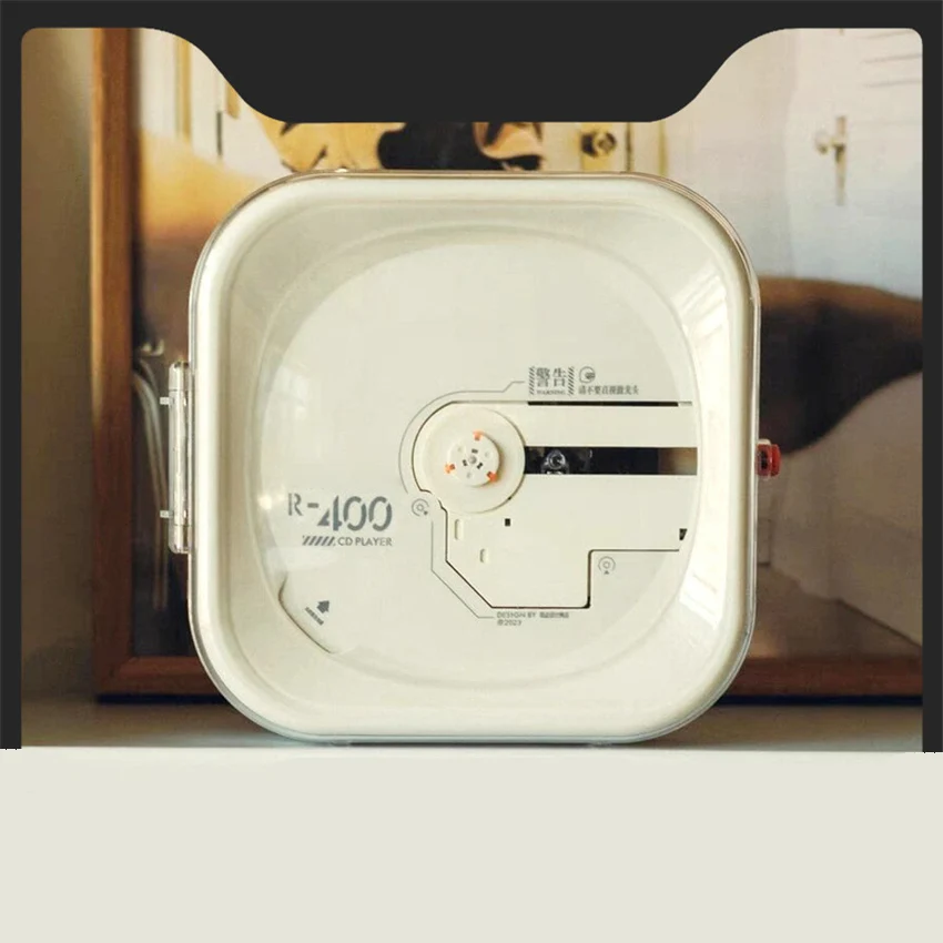 

Portable R400 Retro CD Player Album Player 5.3 Bluetooth Walkman Rechargeable HIFI CD Player Small Mini Multi Mode Playback