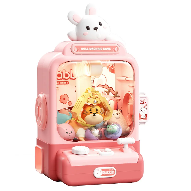 

Children's Household Animal Clip Doll Machine Small Clip Doll Electric Toy Rabbit Clip Doll Game Console