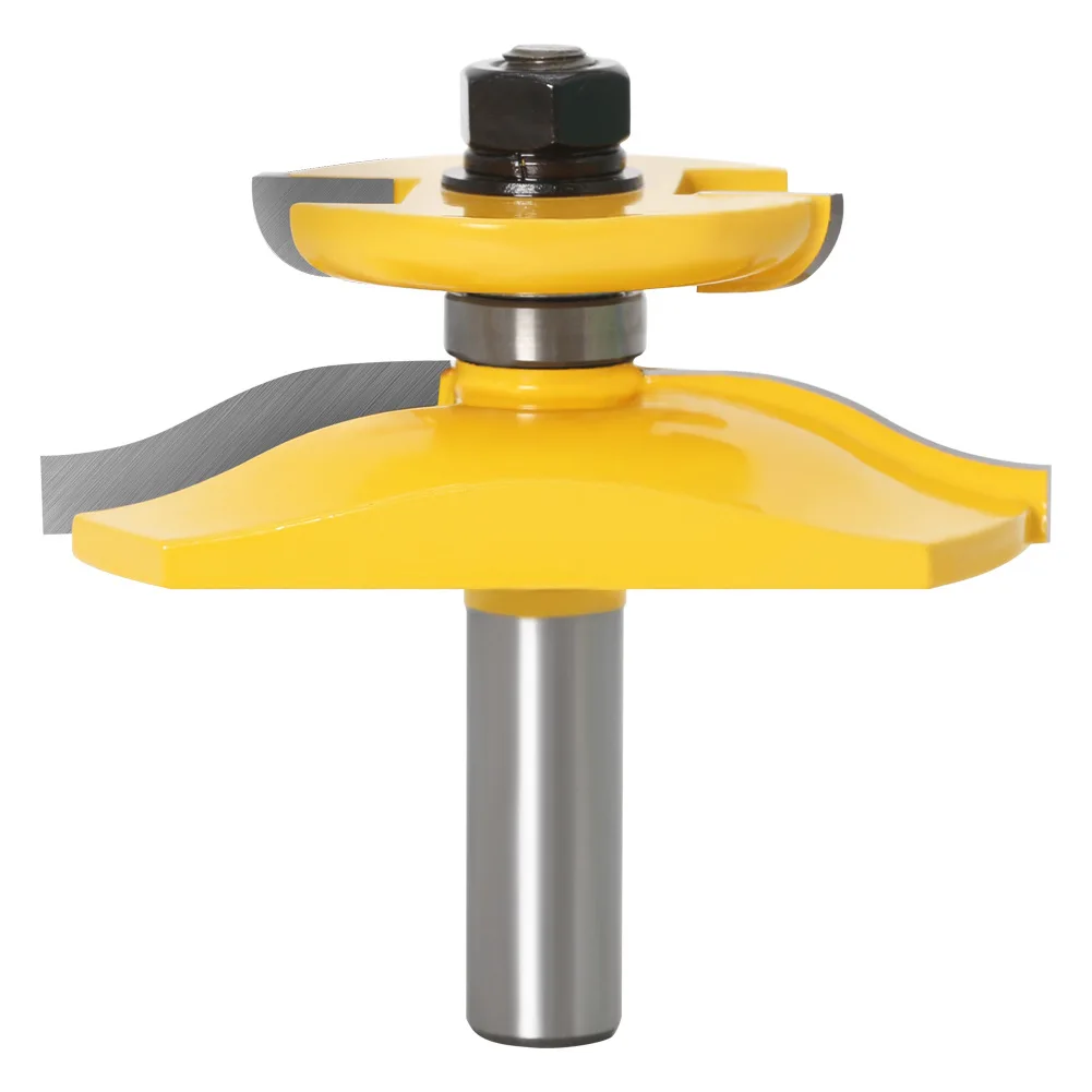 Shaping Router Bit Door Panel Woodworking Tools 3Pcs Cabinet Double Bevel Panel Shaker Tenon 12mm 1/2