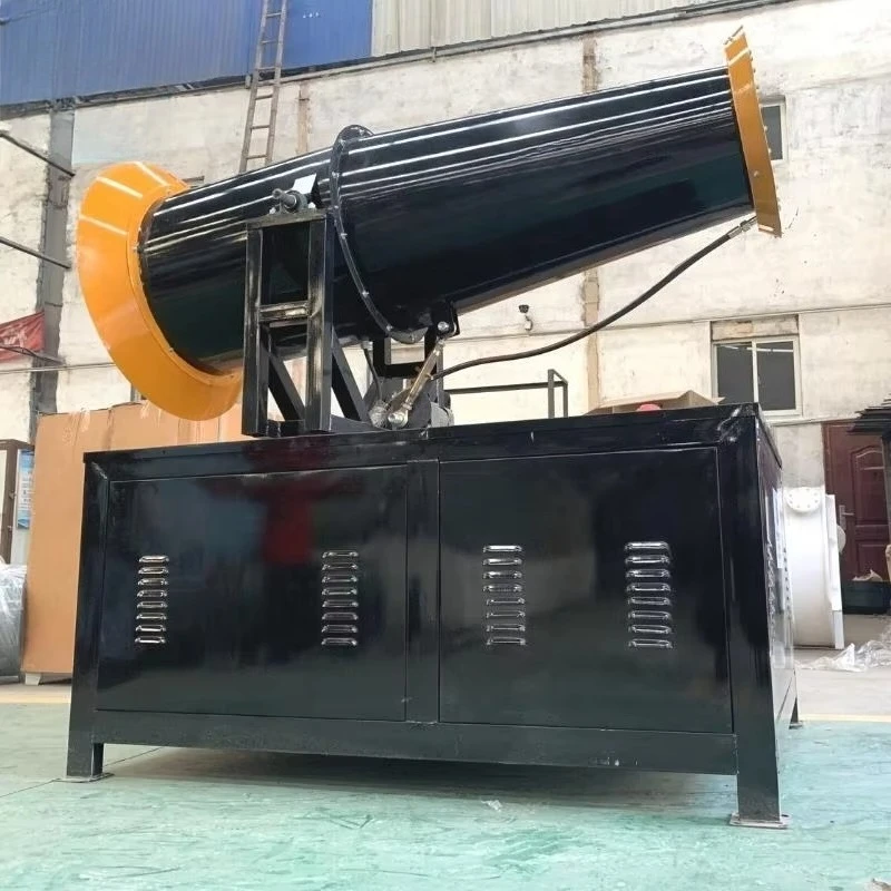 Large Steel Fog Cannon 100m Coal Dust Suppression With Engine & Gear CE/ISO Certified High Safety Remote Control Motor