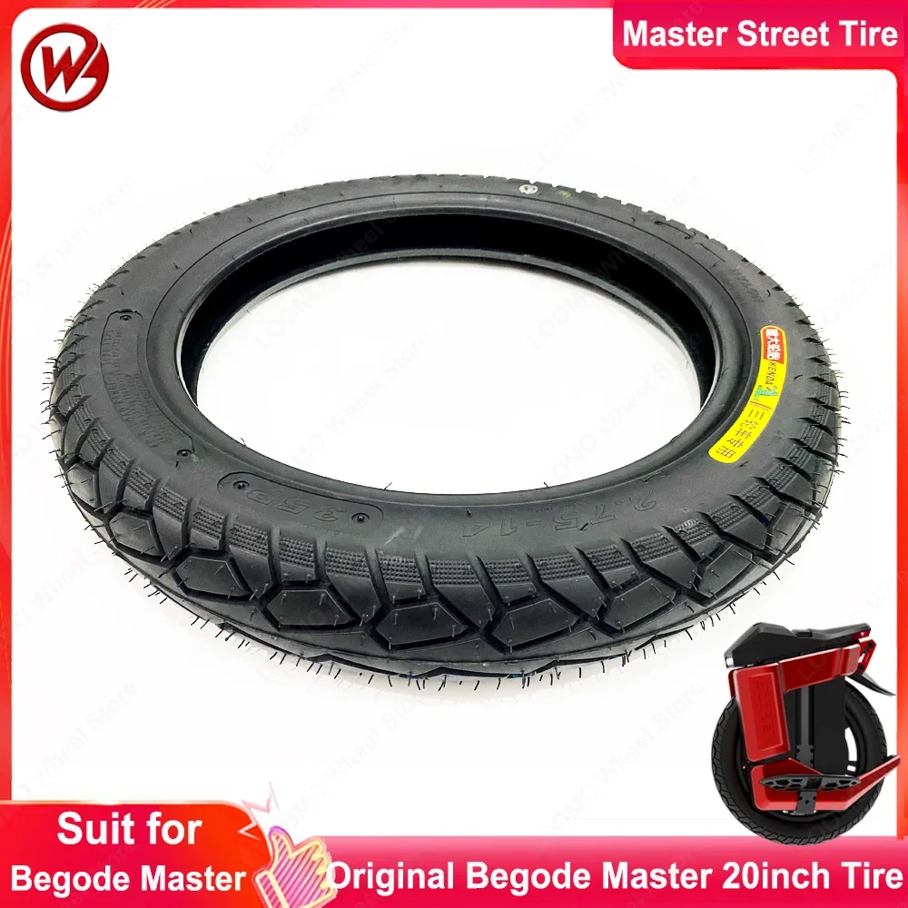 2.75-14 Street Tire for Begode Master/EXN/EX30 Sherman Max Sherman S KingSong S19 Electric Unicycle 2.75-14 Street Tire