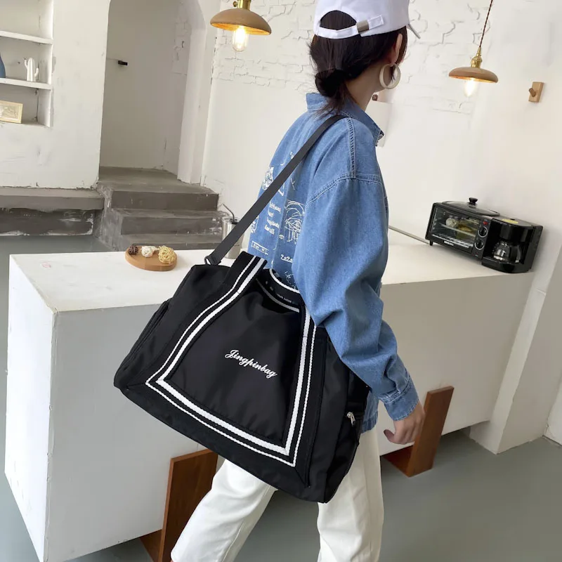 Nova moda ginásio saco de viagem duffle para as mulheres molhado seco separação bagagem saco grande capacidade casual bolsas ombro à prova dwaterproof água