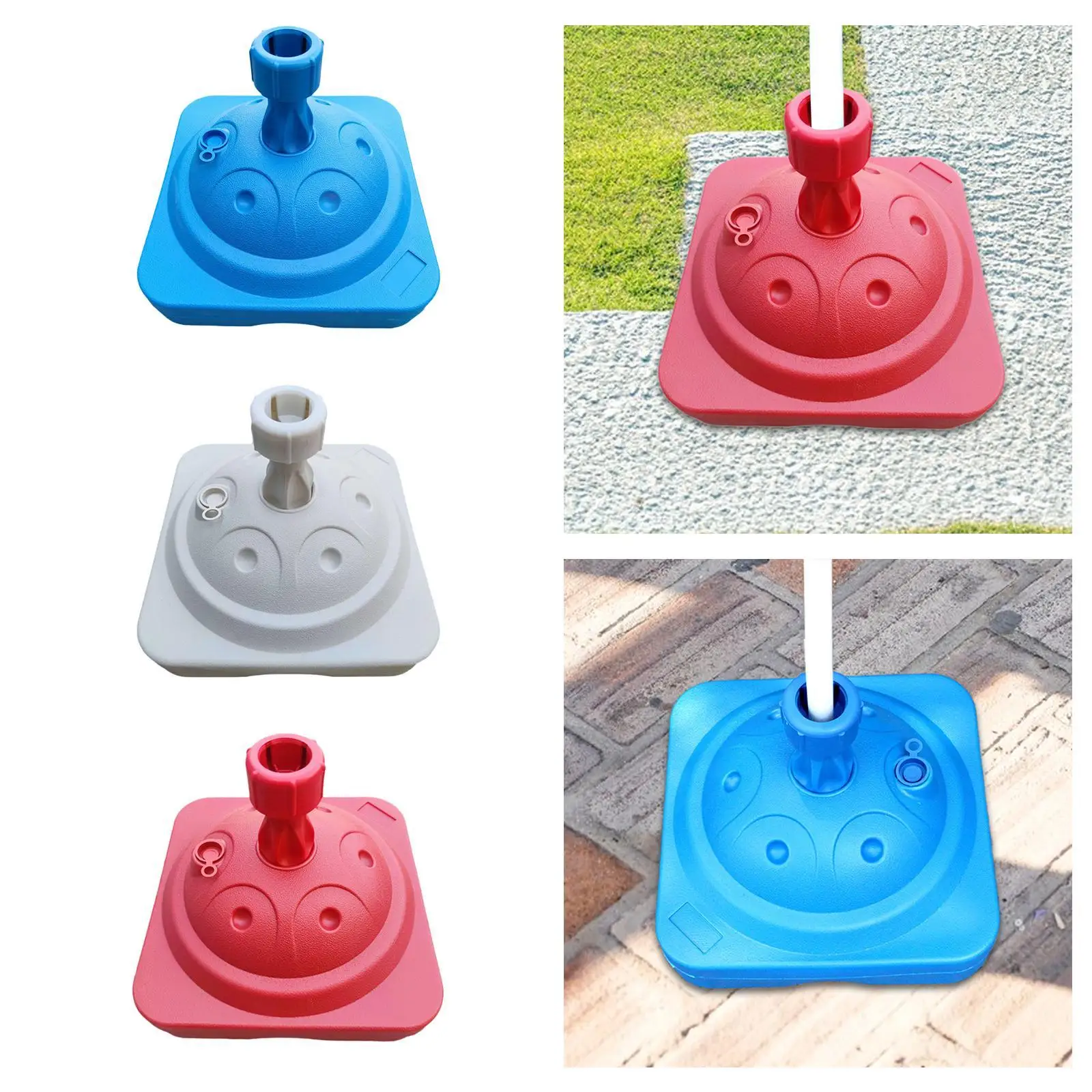 Patio Umbrella Stand Umbrella Stand Stable Heavy Duty Water or Sand Filled Umbrella Holder for Party Garden Deck Summer Beach
