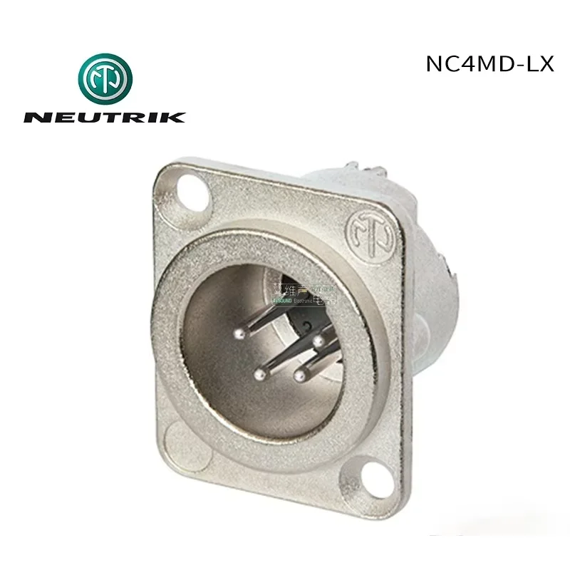 

1 шт./лот Швейцария NEUTRIK NC4MD-LX посеребренная четырехъядерная розетка XLR «папа» XLR четырехъядерная база XLR