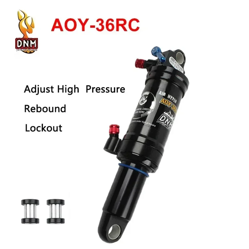 DNM AOY-36RC MTB Shock Aosorber 165mm 190mm 200mm Soft Tail Manual Control Lockable Rebound Bicycle Air Rear Shock Cycling Part