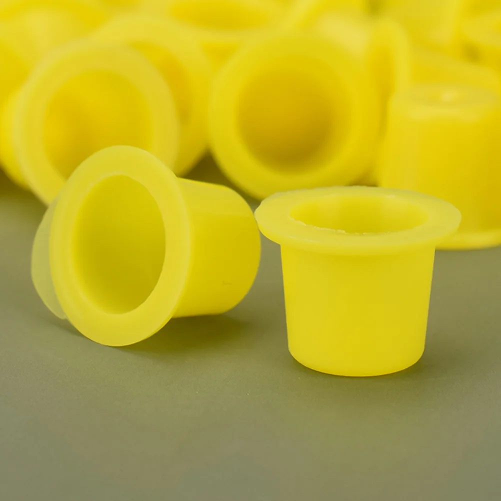 

100pcs Ink Plastic Pigment Tattoos Ink Cups Cups Tattooing Plastic Thickened Pigment Holders Disposable Storage